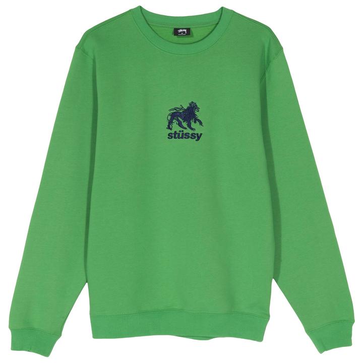 Stussy lion crew discount sweatshirt