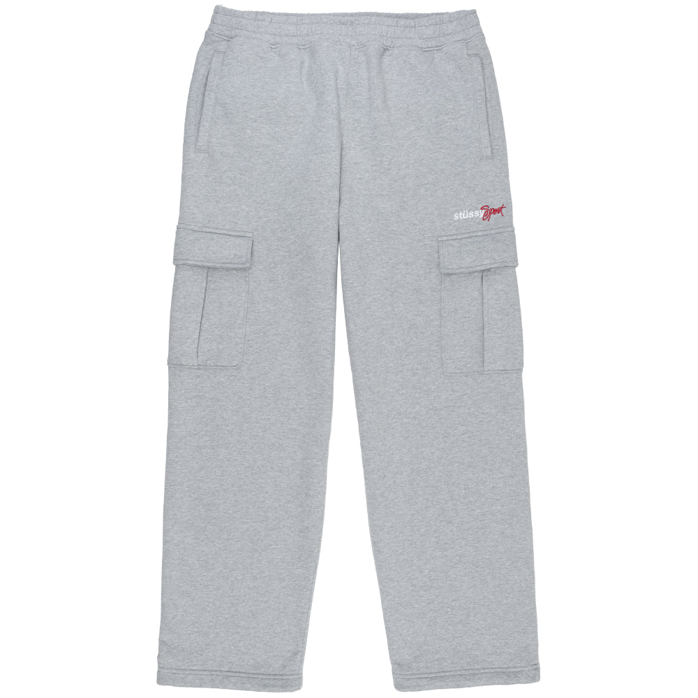 STÜSSY SPORT CARGO FLEECE PANT // GREY HEATHER