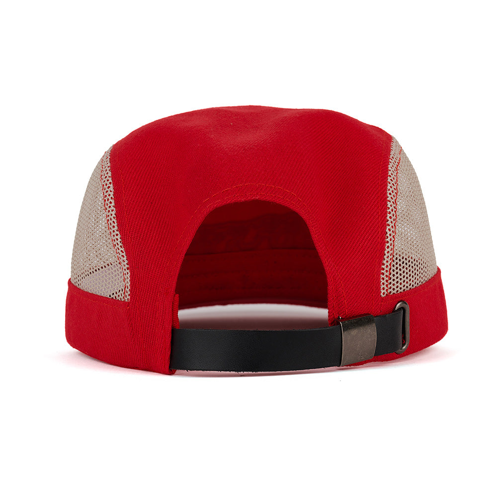 brain dead h01003778rd mesh panel camp hat red