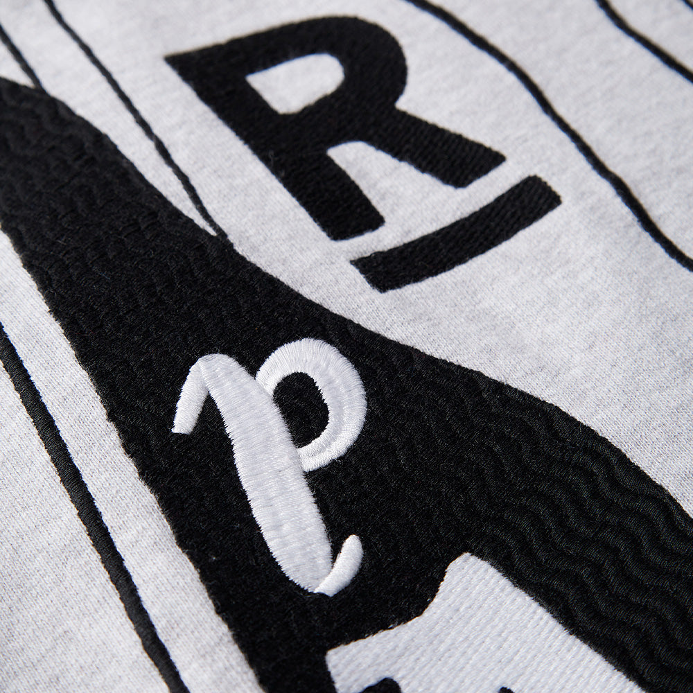 by parra 51430 the riddle hooded sweatshirt heather grey