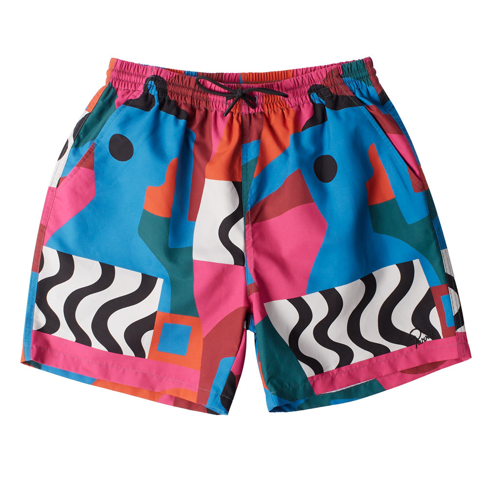 by parra 51435 distorted water swim shorts multi