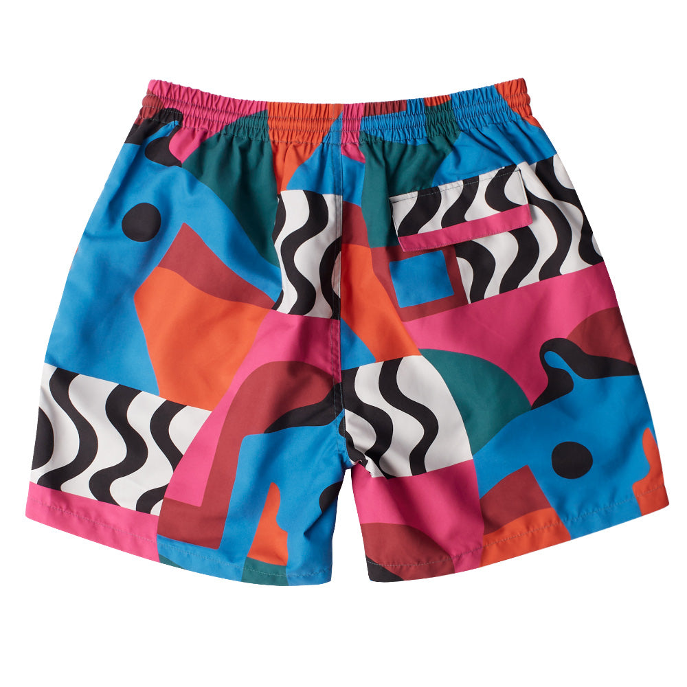 by parra 51435 distorted water swim shorts multi