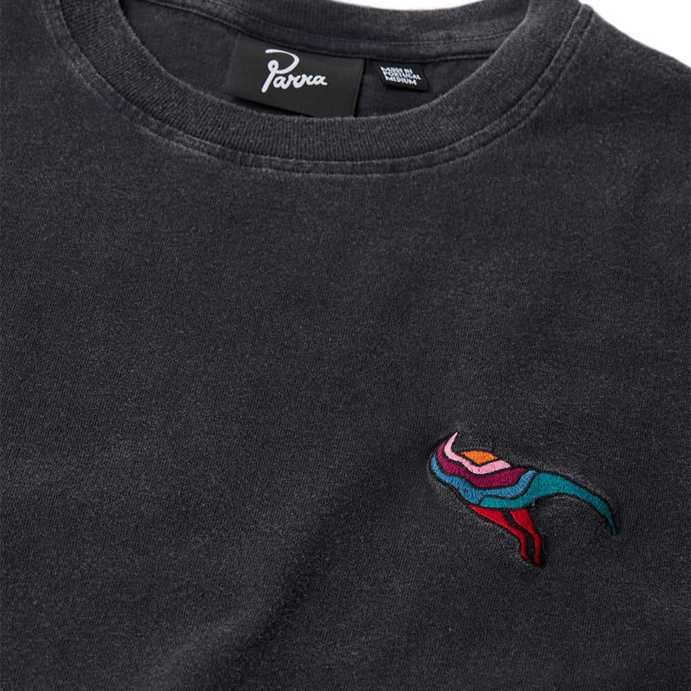 by parra 52116 duck attack t shirt washed black