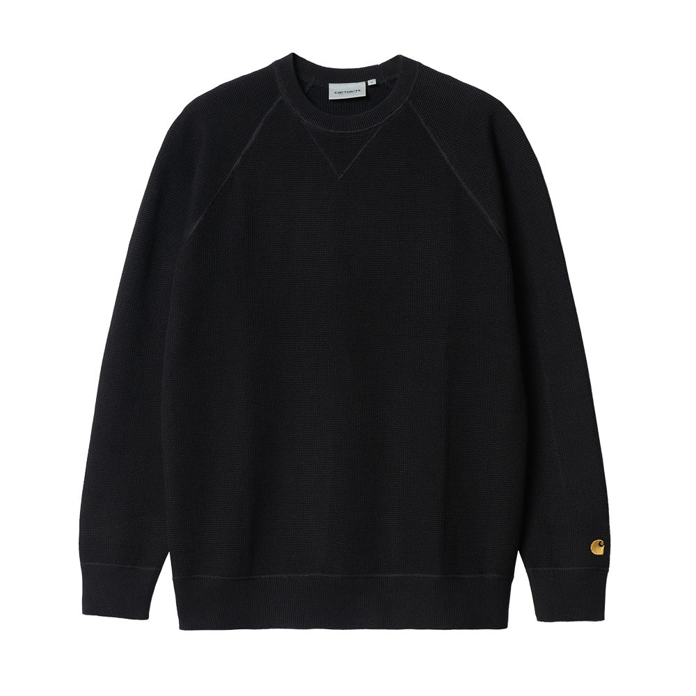 carhartt wip i0285810f xx chase sweater blackgold