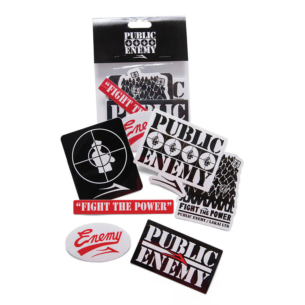 lakai ld424005 lakai x public enemy sticker pack multi