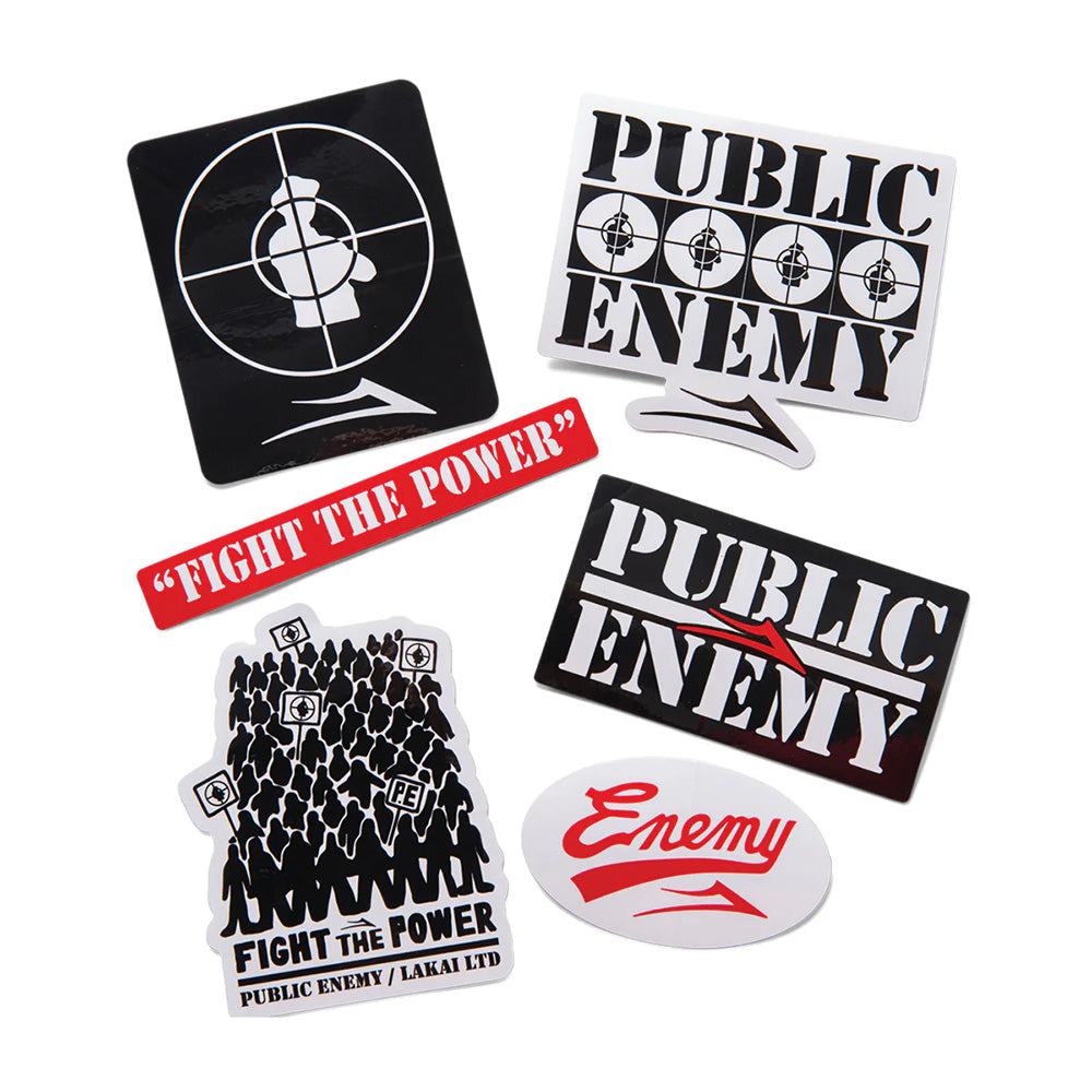 lakai ld424005 lakai x public enemy sticker pack multi