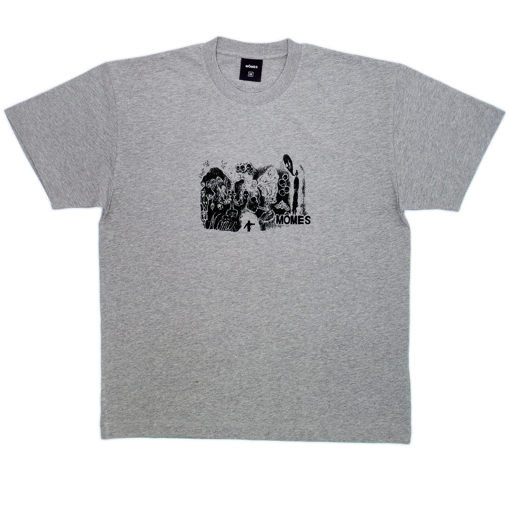momes momes113 candle tee heather grey