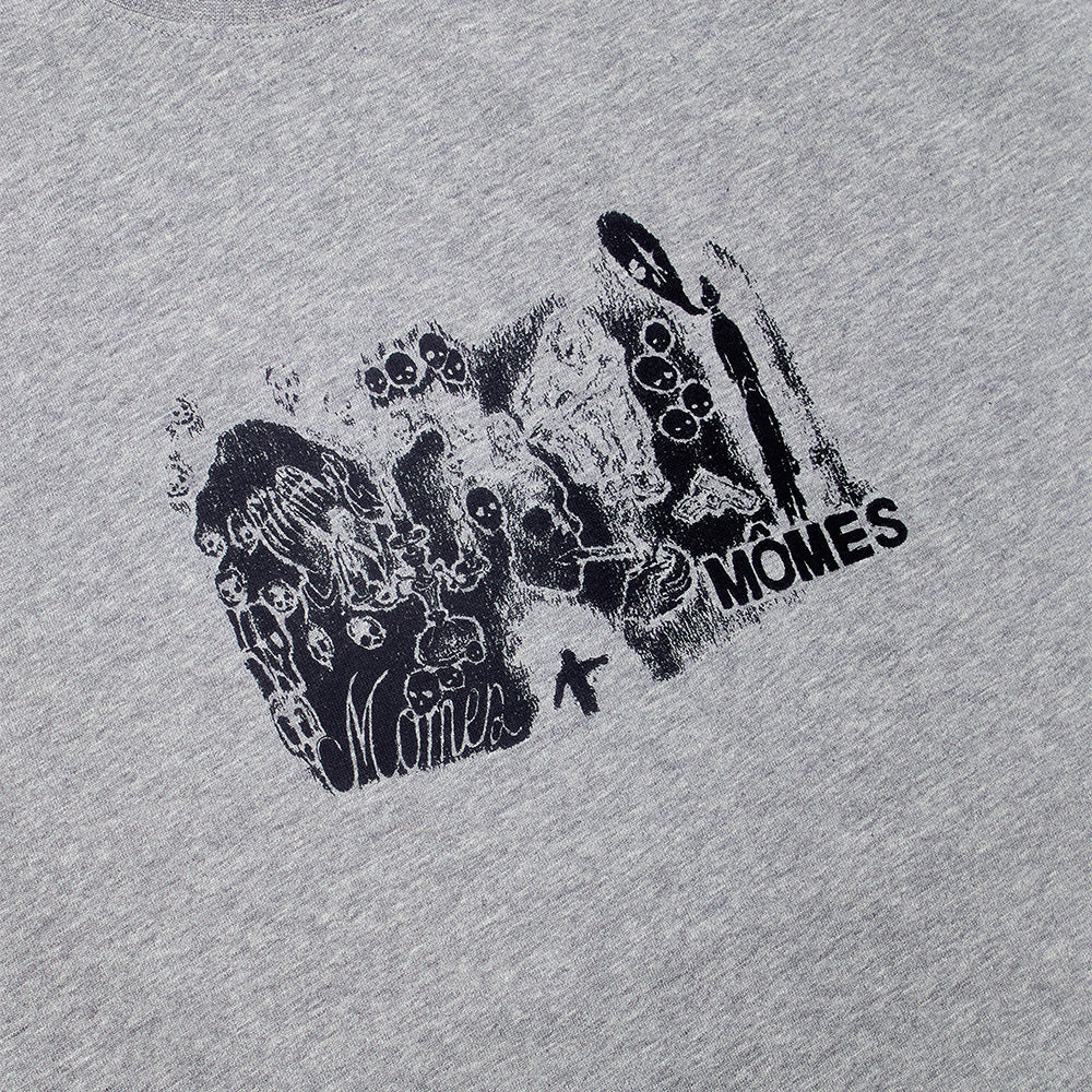 momes momes113 candle tee heather grey