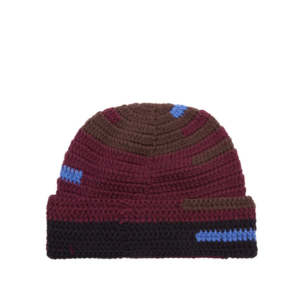 obey 100030227 fairmount crochet beanie pot potent purple multi