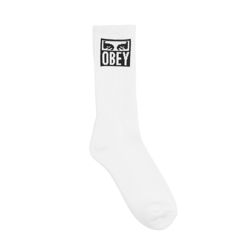 obey 100260141 eyes icon socks wht white