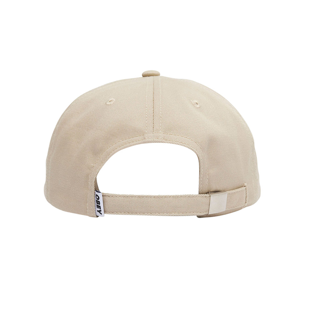 obey 100580303 icon patch panel strapback sig silver grey