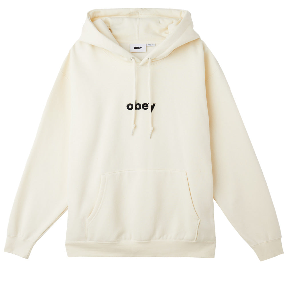 obey 112470162 lowercase pullover hood ubl unbleached