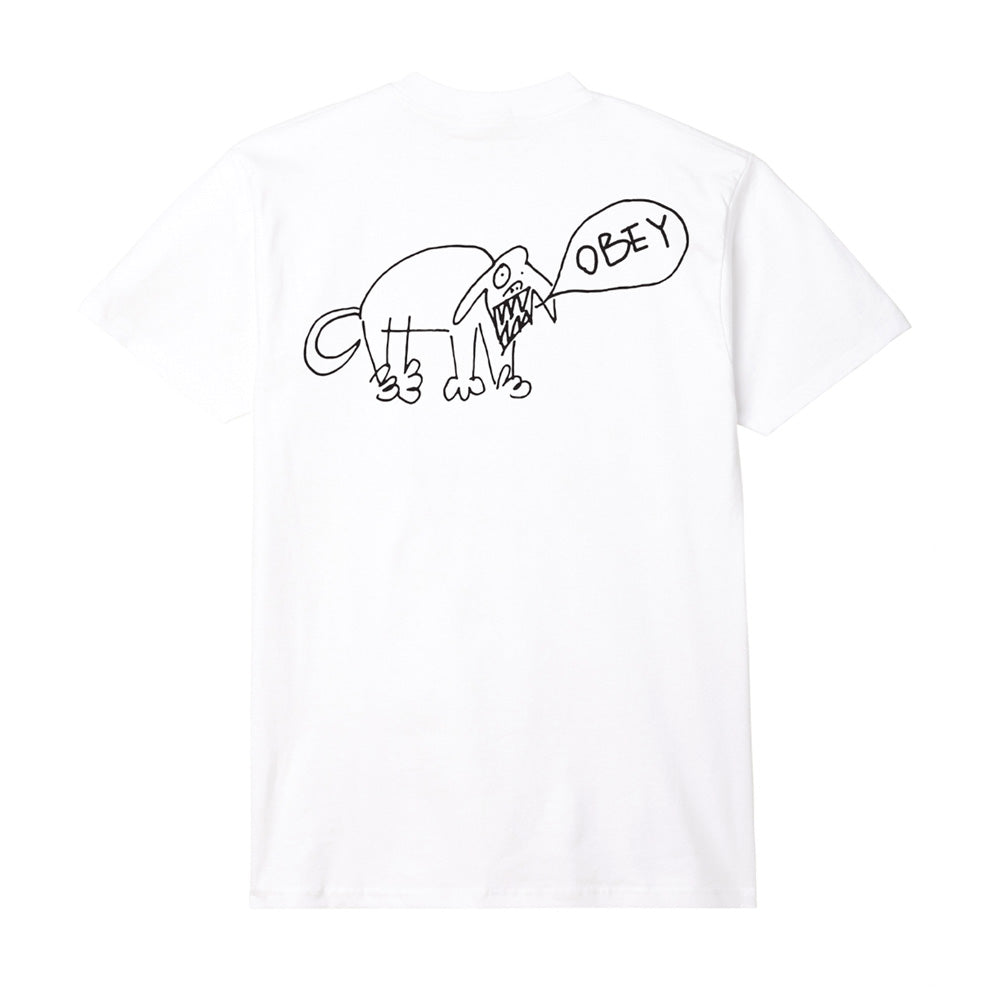 obey 165263913 angry dog tee wht white