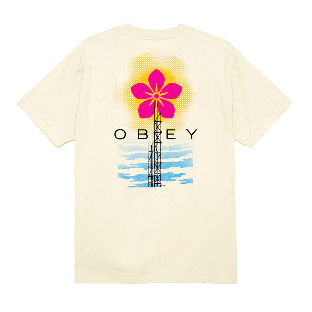 obey 165263933 elevated power tee crm cream