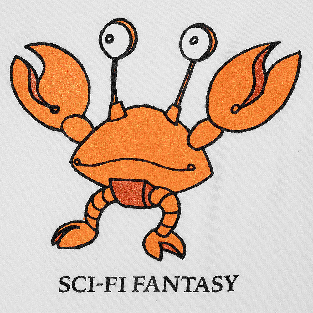 sci fi fantasy sf00132 crab tee wht white