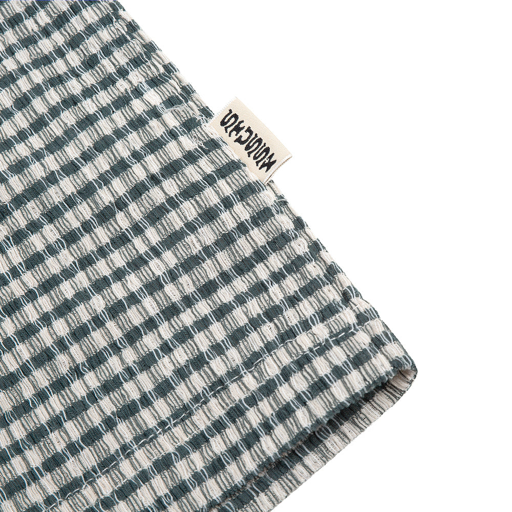 STÜSSY WRINKLY GINGHAM SS SHIRT // GREEN