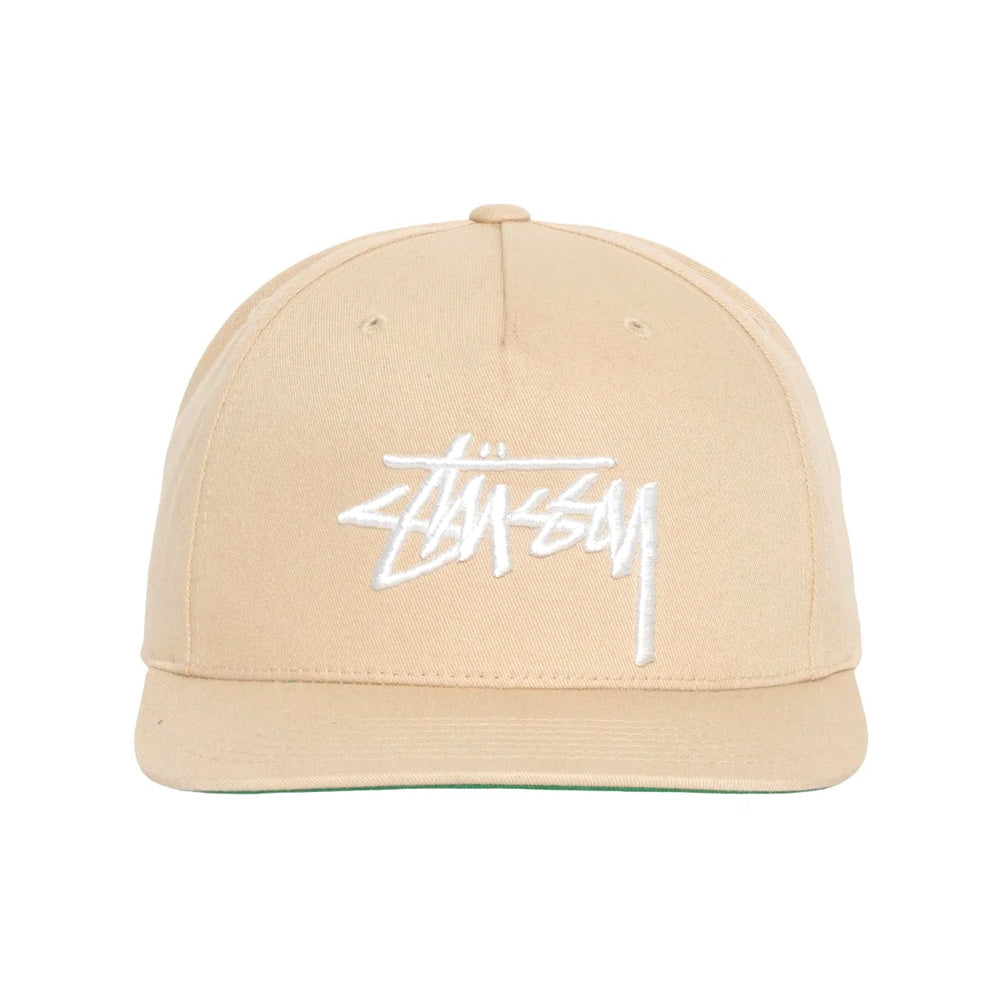 stüssy 1311052 big stock point crown cap sand