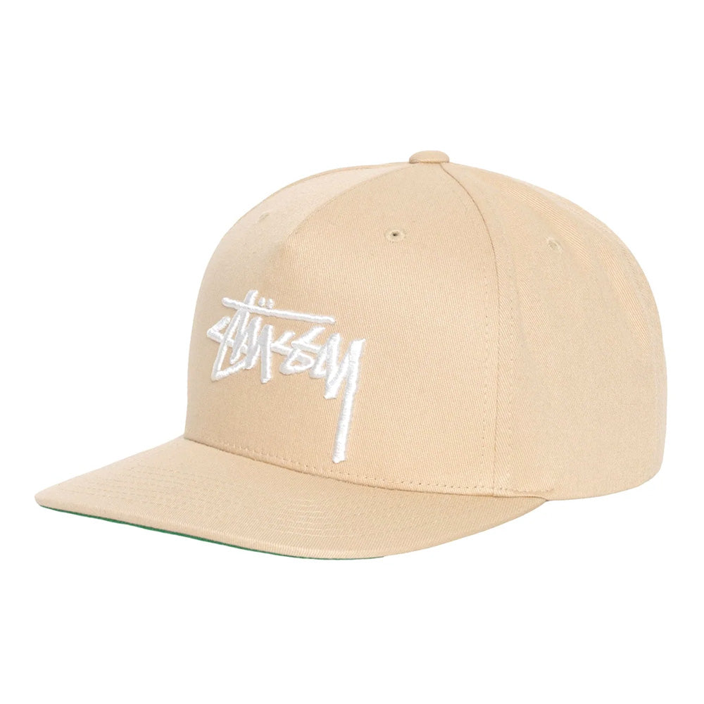 stüssy 1311052 big stock point crown cap sand