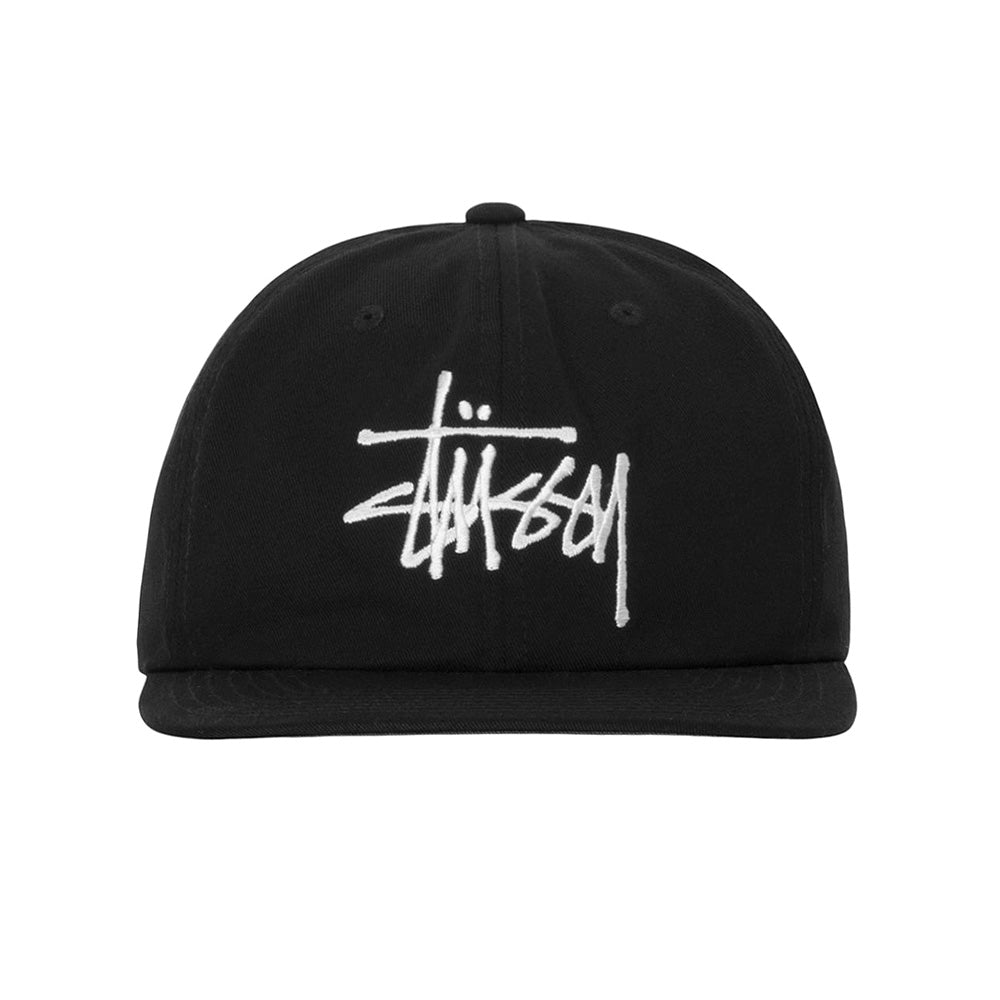 stussy 1311104 basic strapback cap black