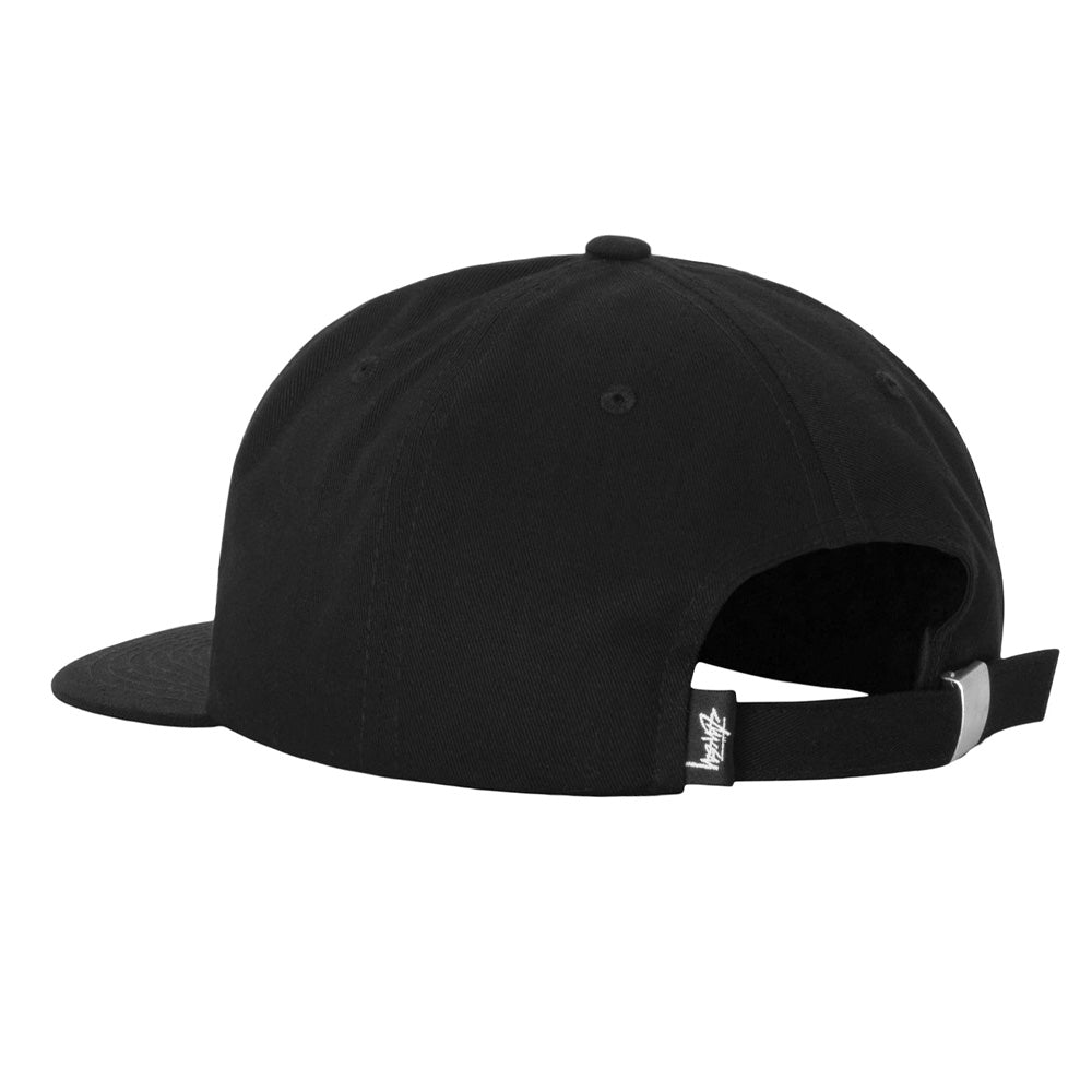 stussy 1311104 basic strapback cap black