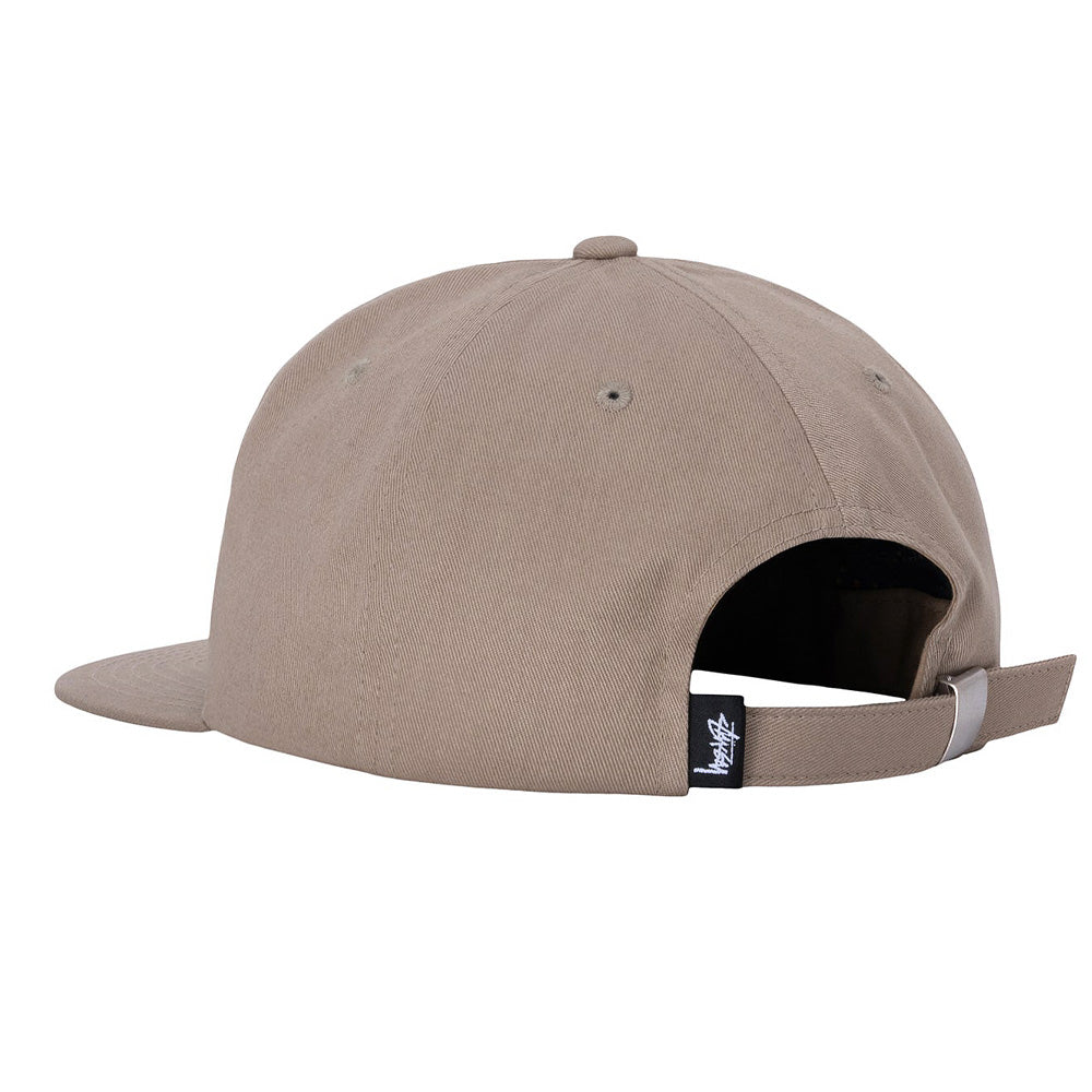 stussy 1311104 basic strapback cap khaki