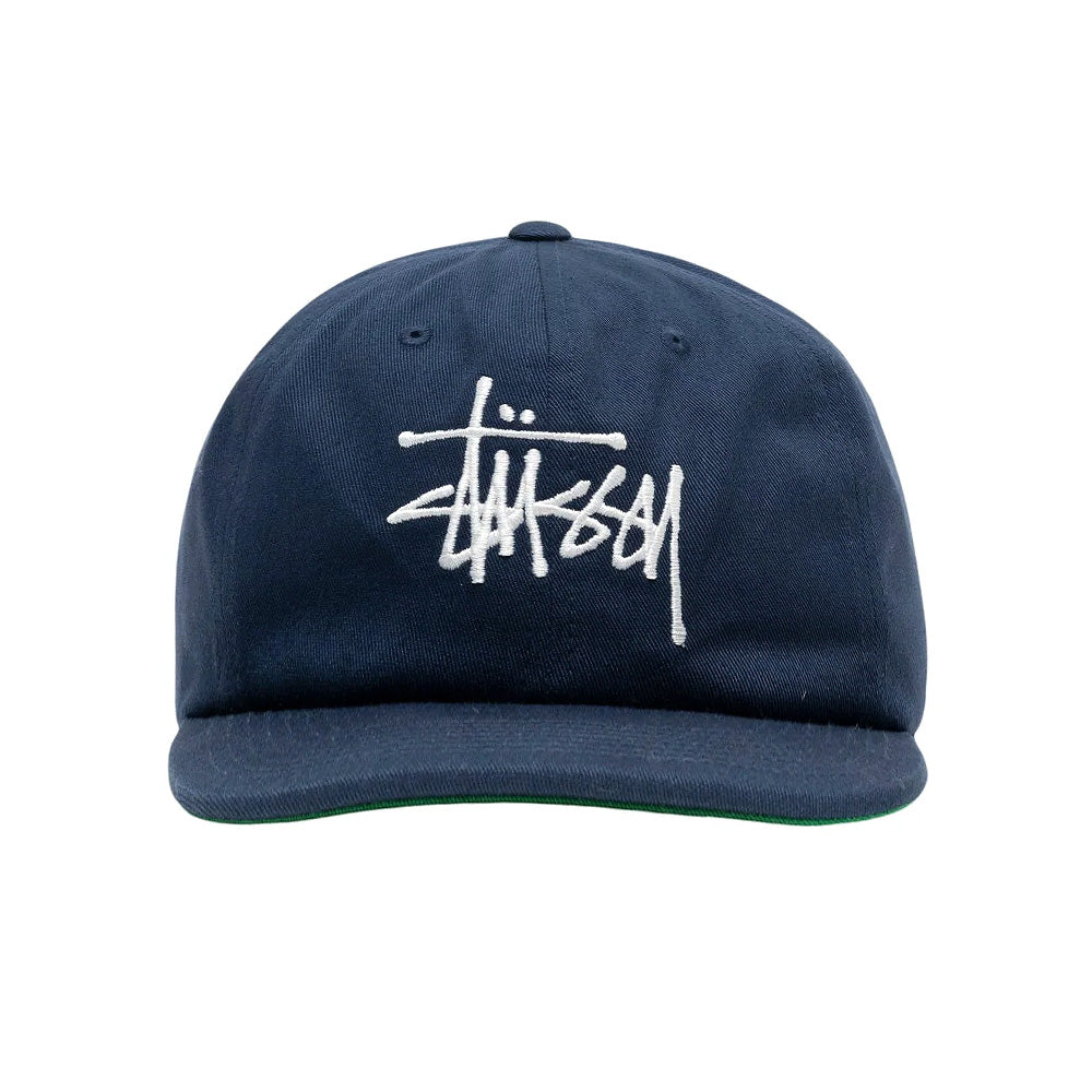 stussy 1311104 basic strapback cap navy