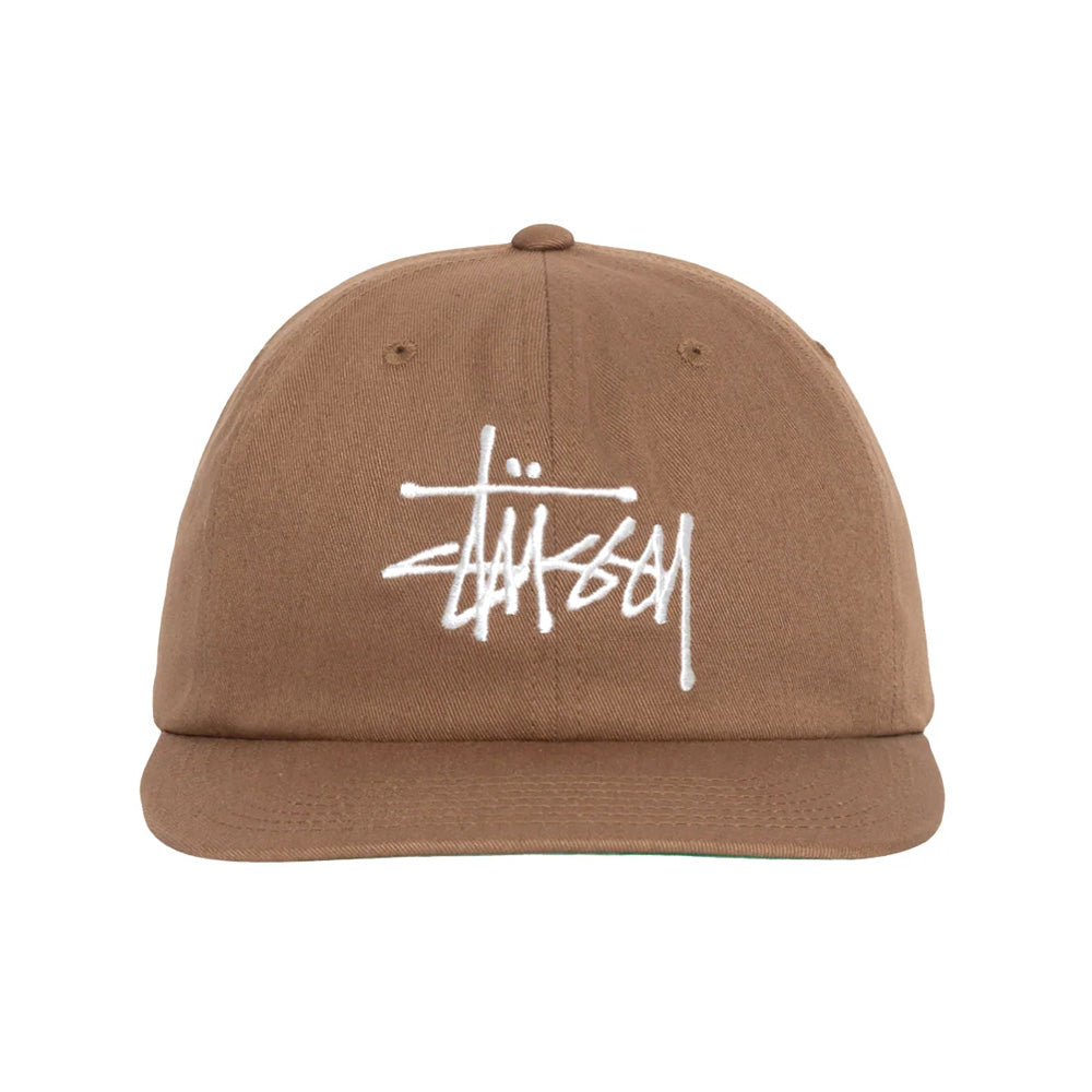 stüssy 1311104 basic strapback cap tan