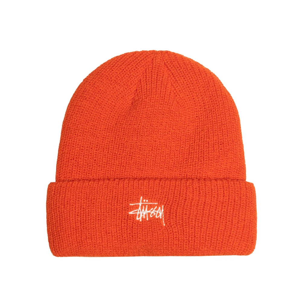 stussy 1321019 basic cuff beanie habanero