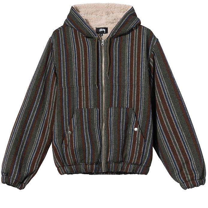 【冬に購入】stussy wool stripe work jacket ジャケット・アウター