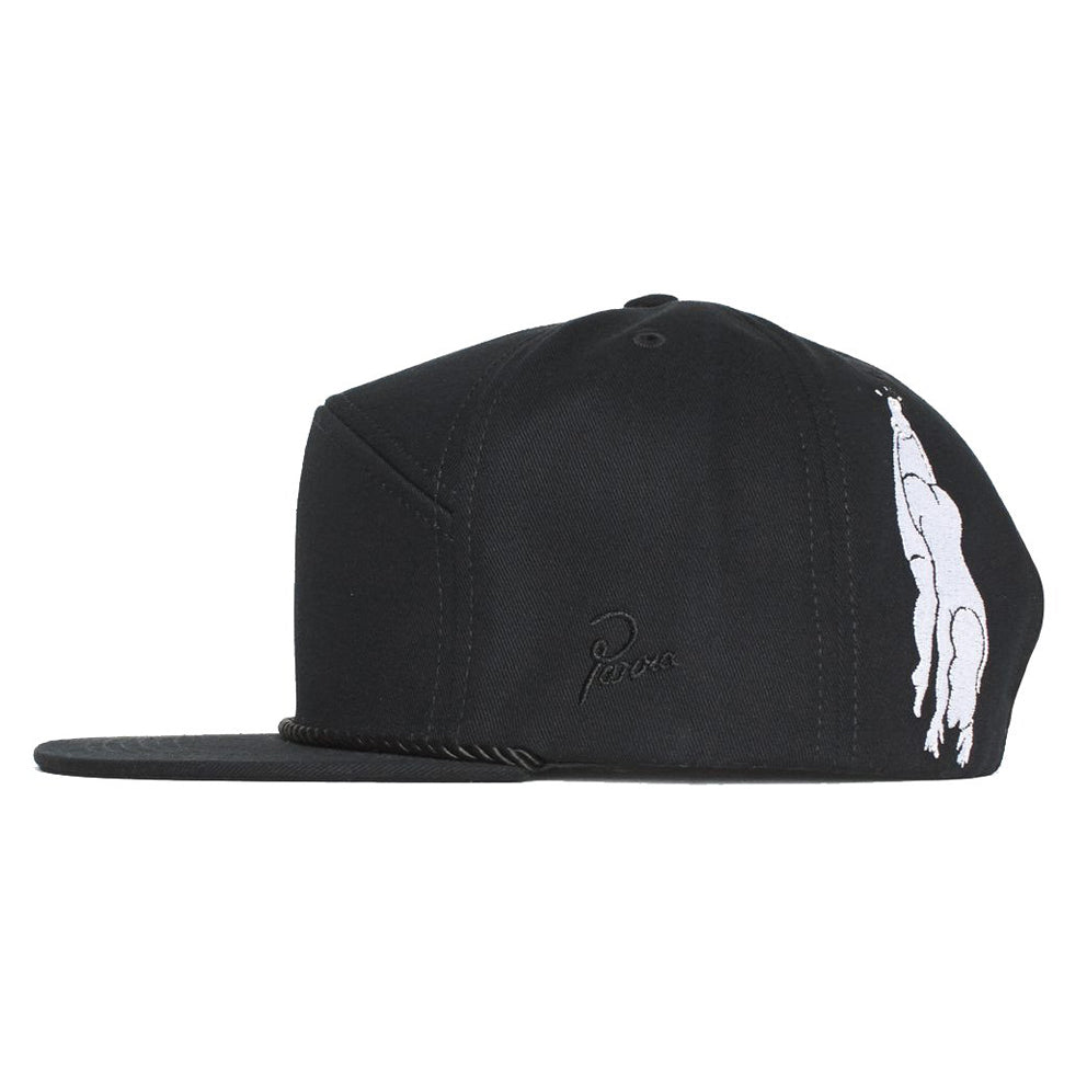 by parra 26250 6 panel king hat hanging black