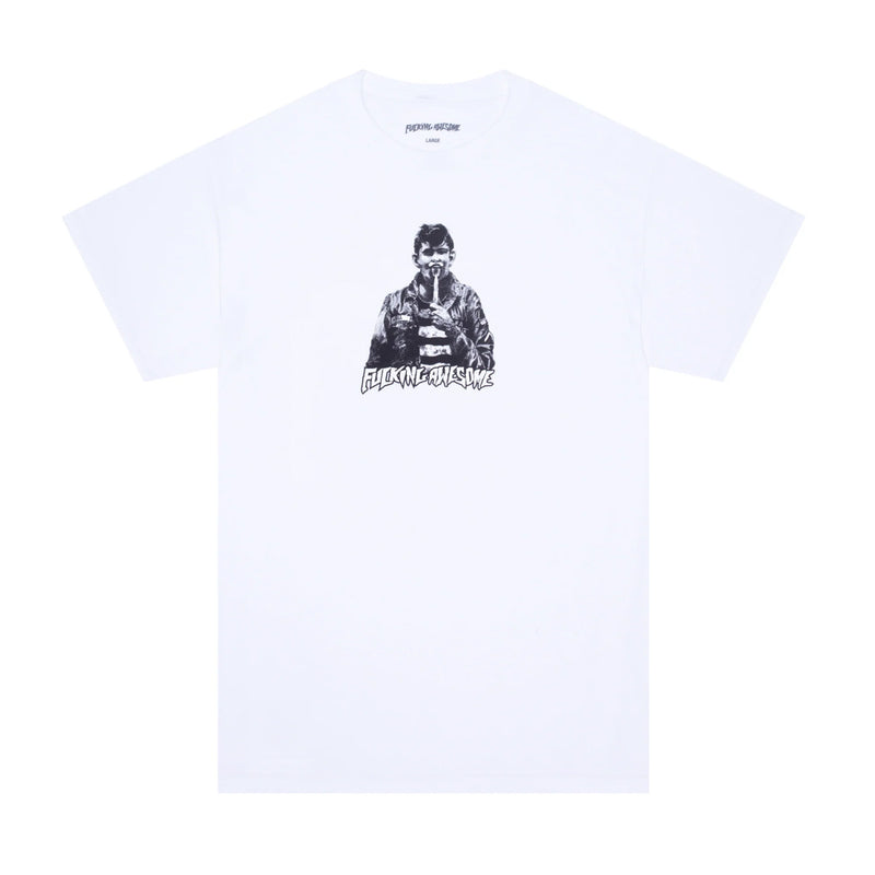 FUCKING AWESOME KNIFE TONGUE TEE // WHITE