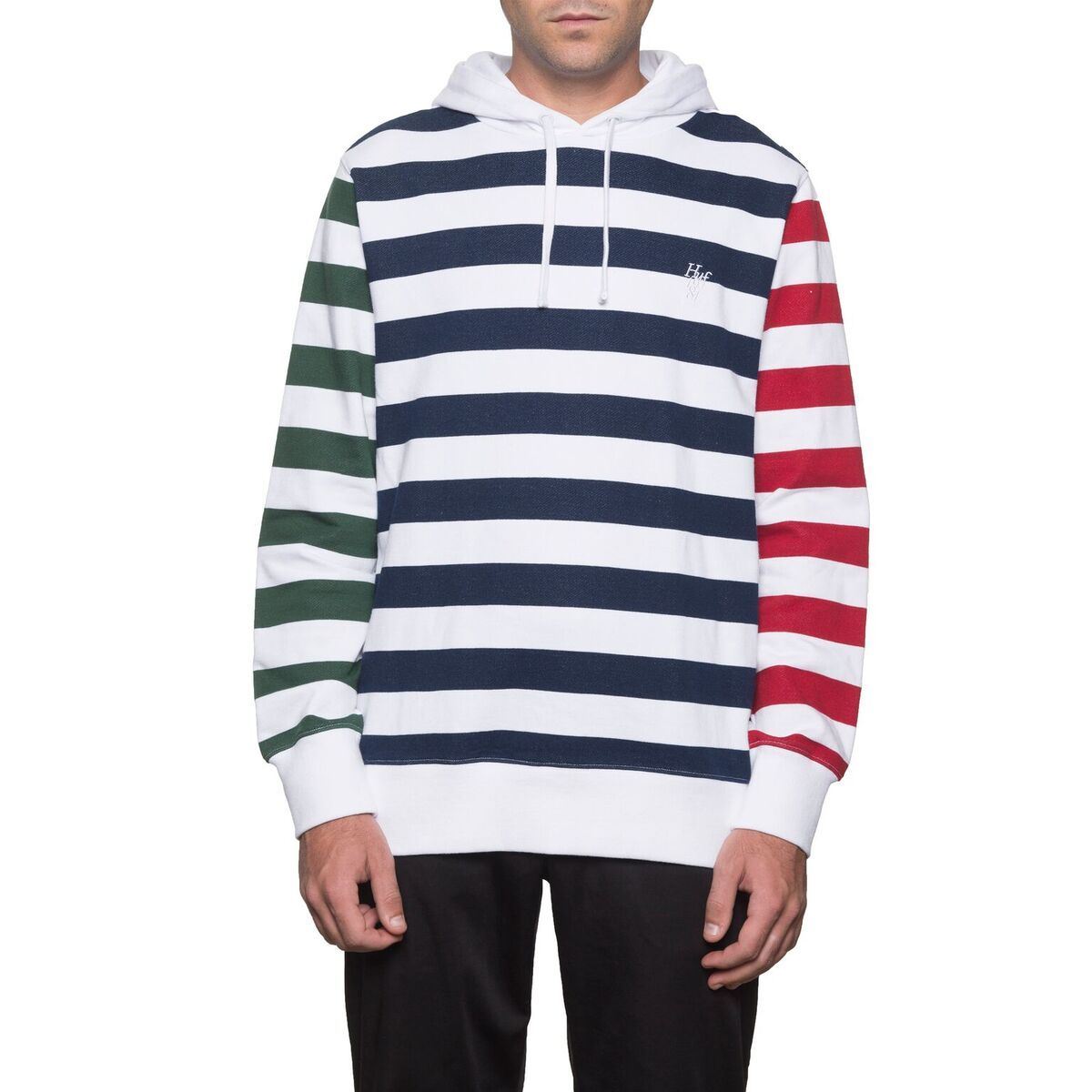 huf fl00042 kennedy pullover hoodie white