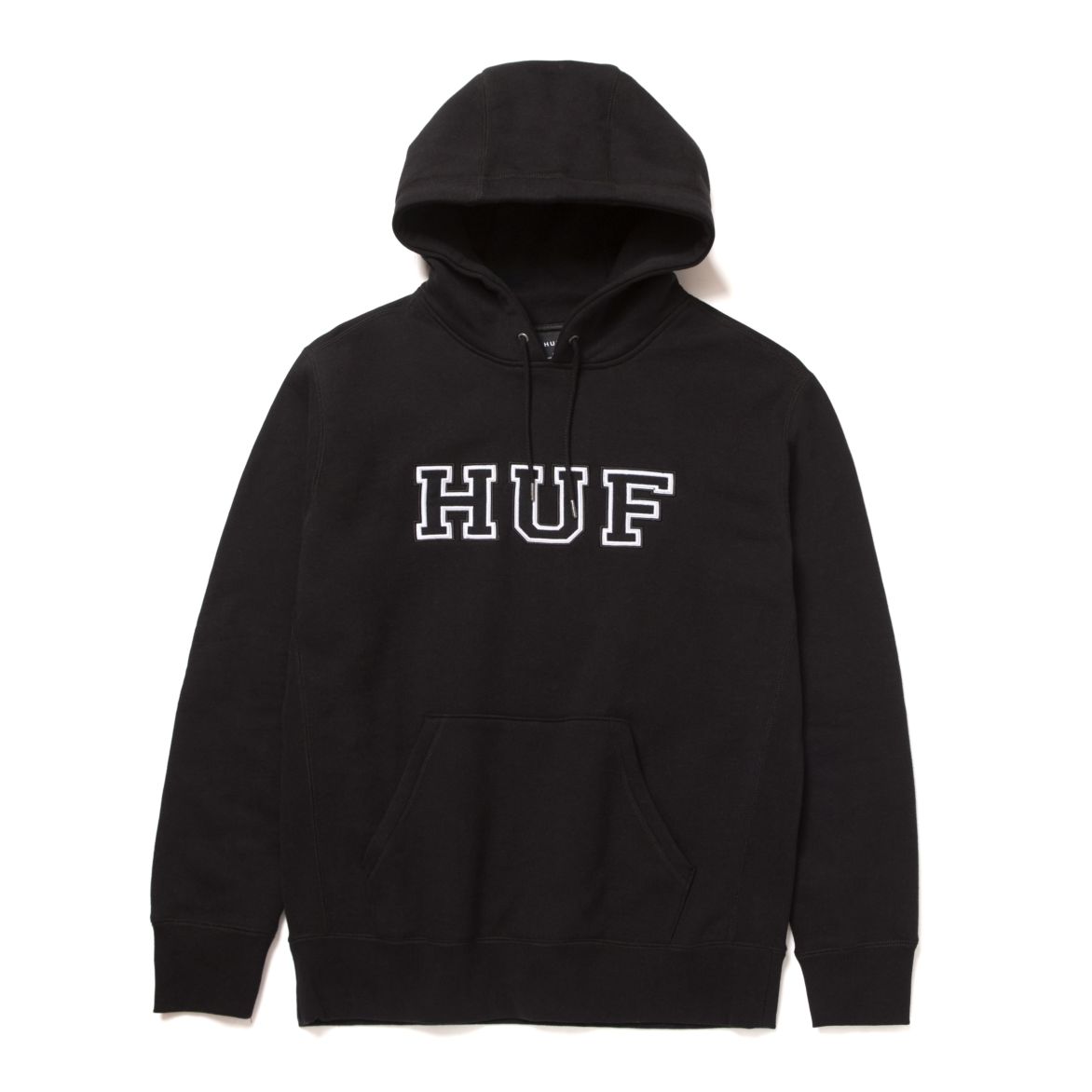 huf fl00136 hartford po hoodie black