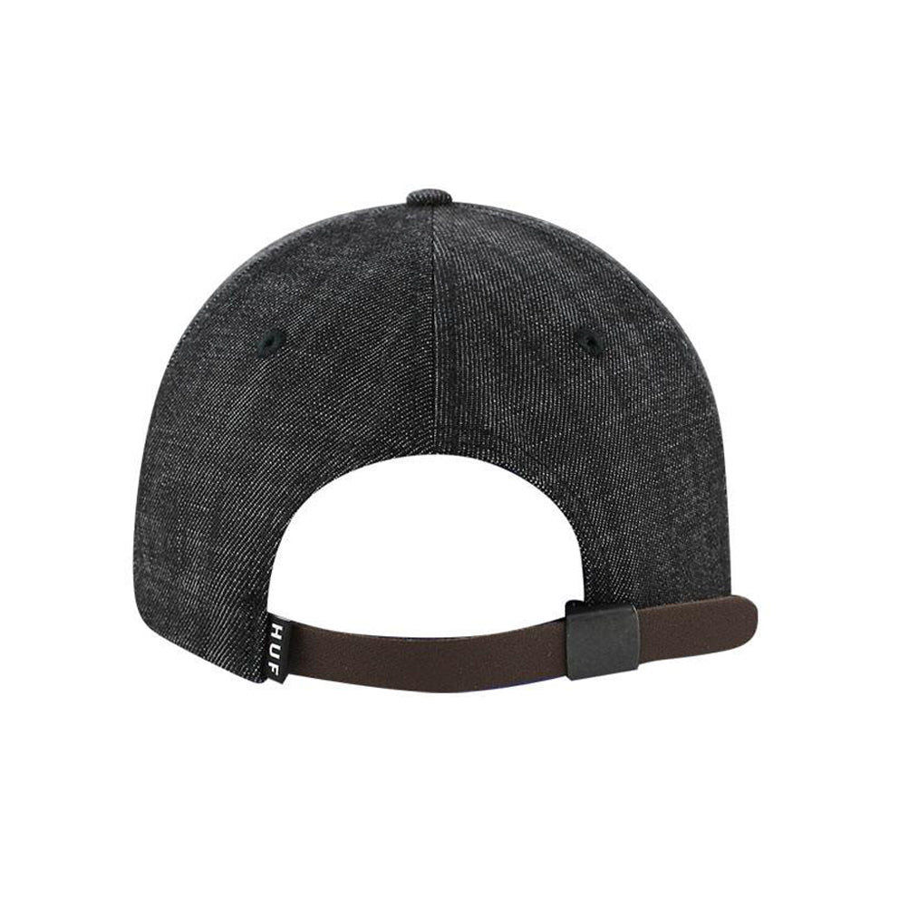 huf ht51001 denim script 6 panel black