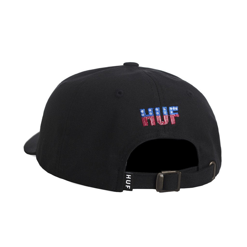 huf ht65k01 ftw 6 panel curve brim hat black