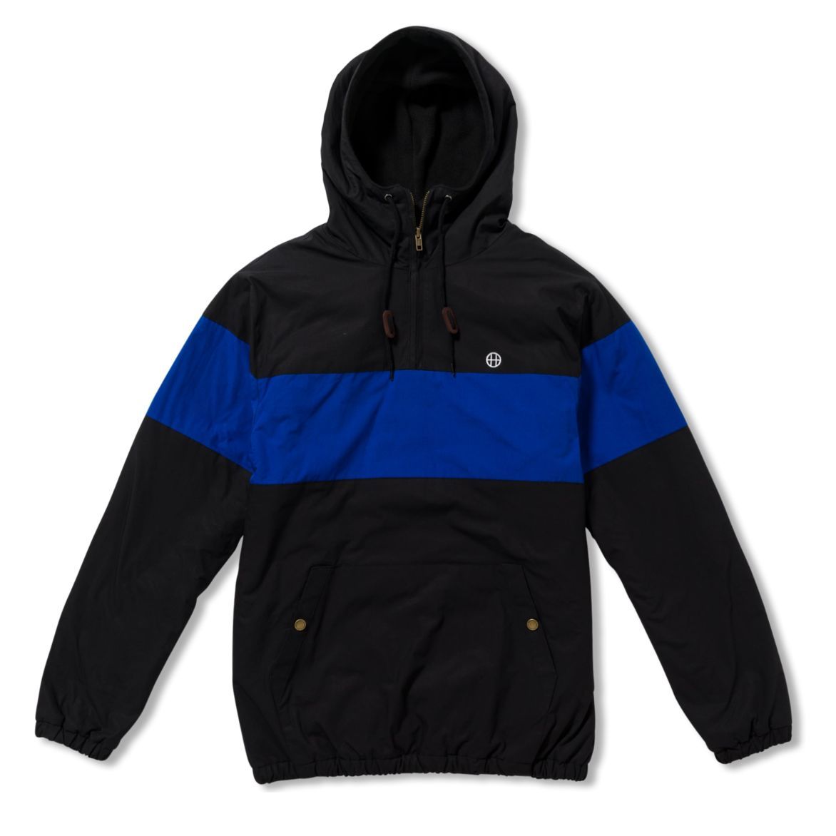 huf jk00022 explorer 1 anorak jacket black