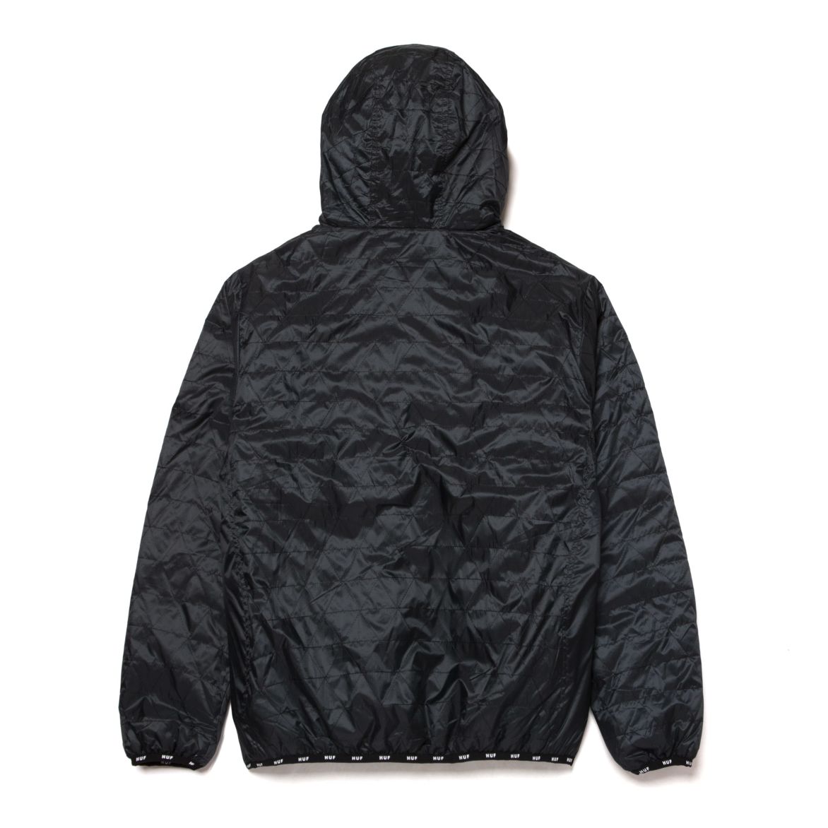 huf jk00244 polygon quilted jacket black