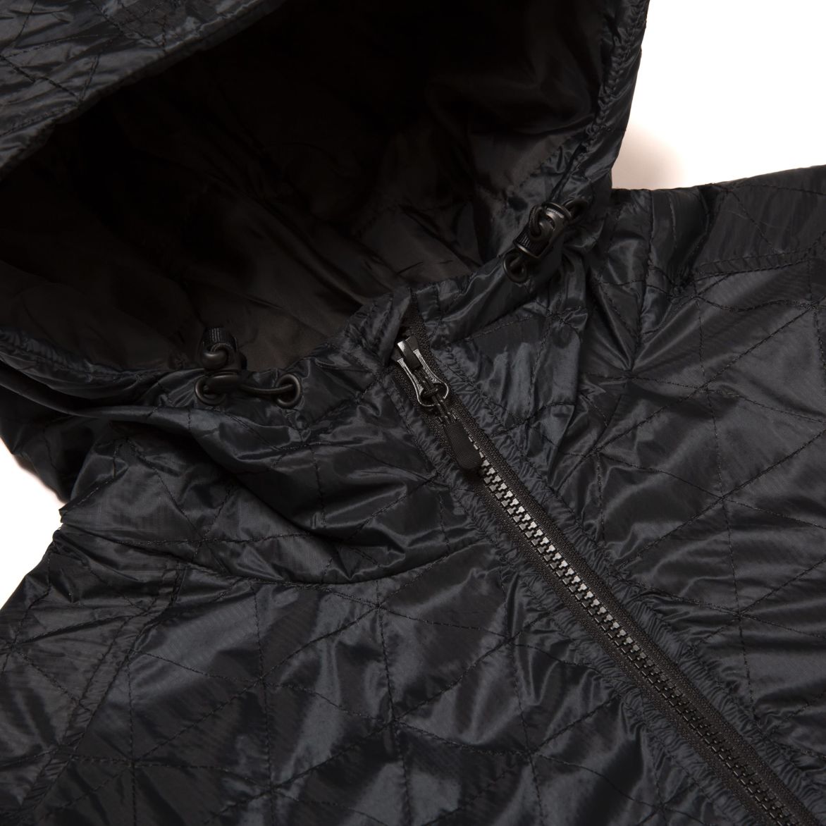 huf jk00244 polygon quilted jacket black