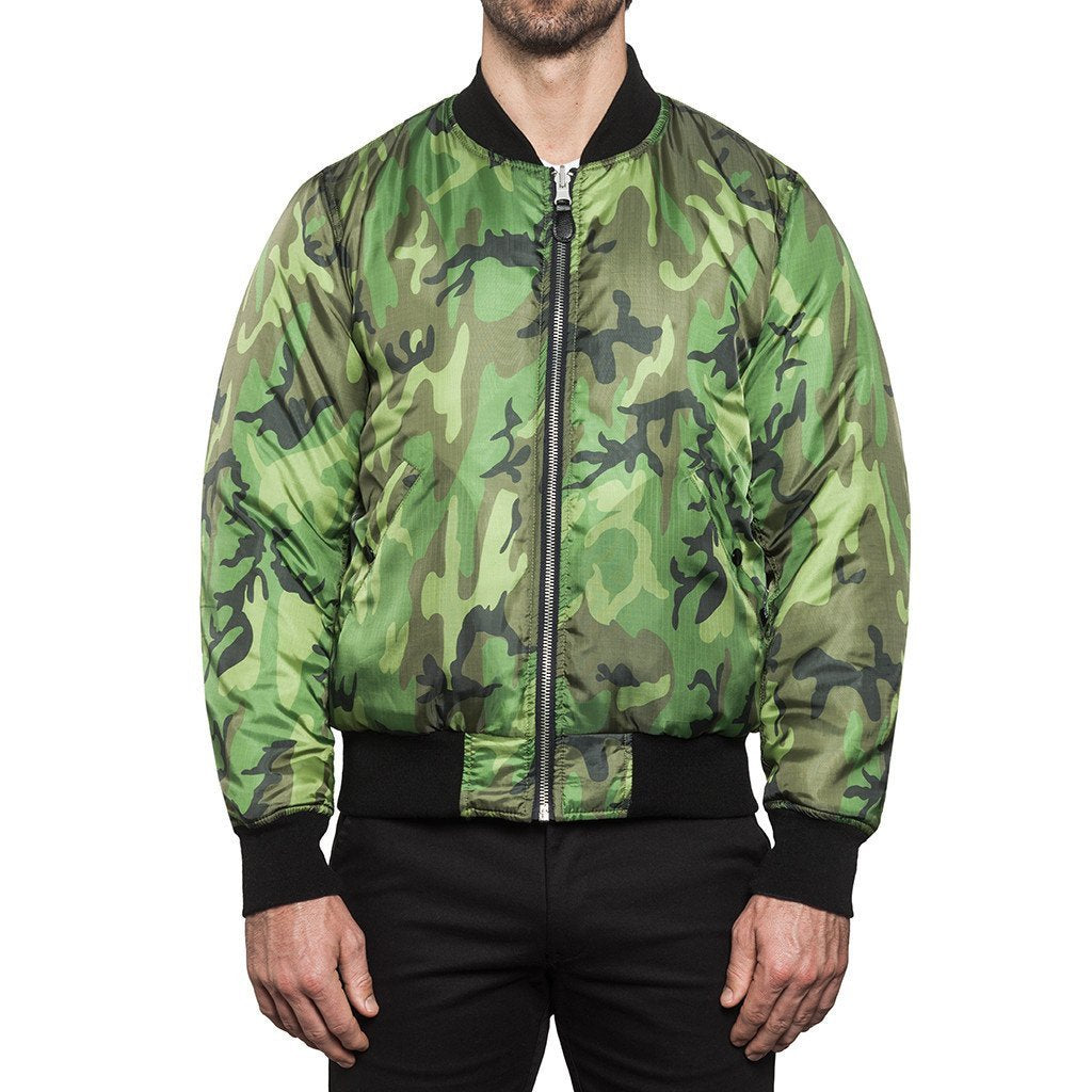 huf jk53007 ma 1 reversible bomber olive camo