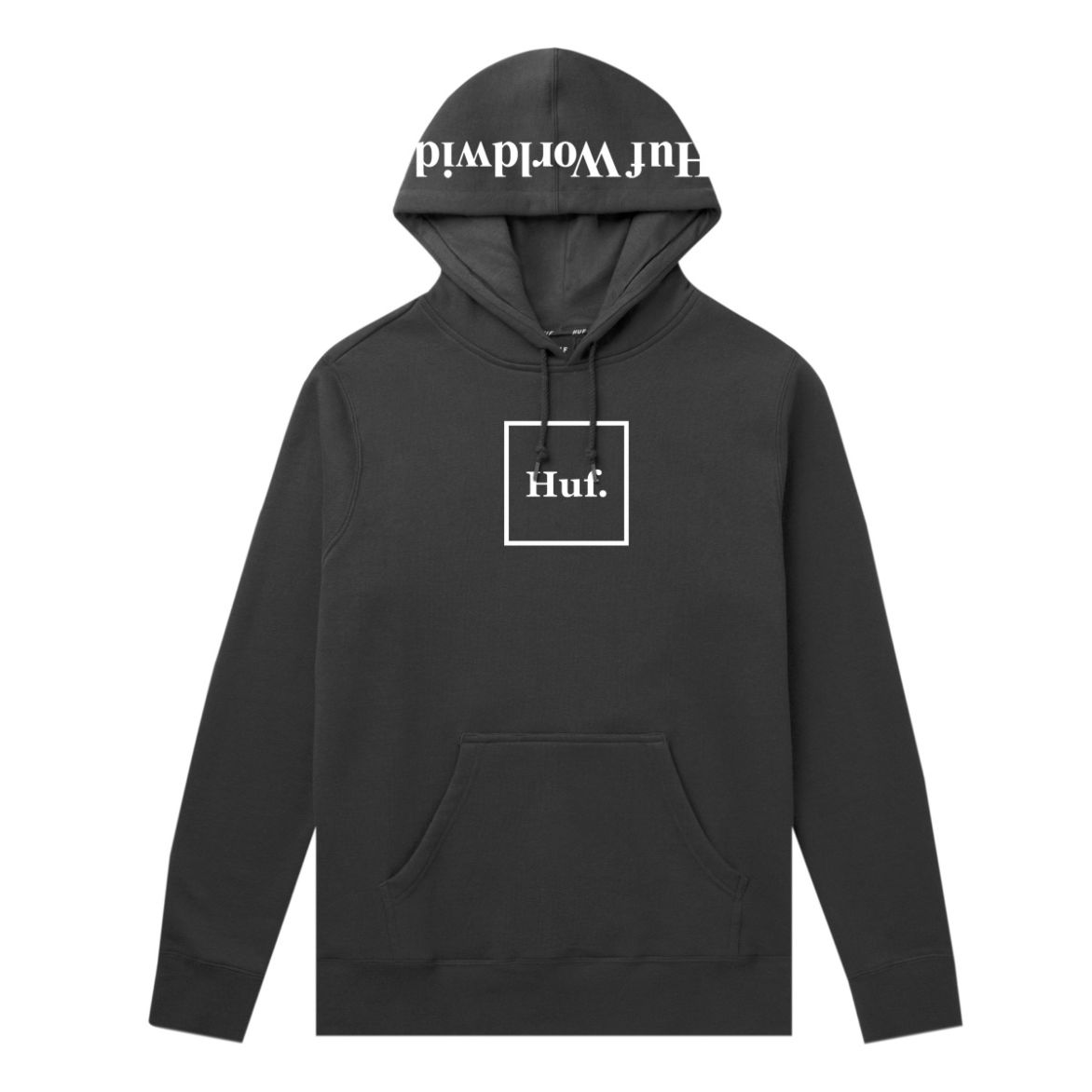 huf pf00098 essentials box logo po hoodie black