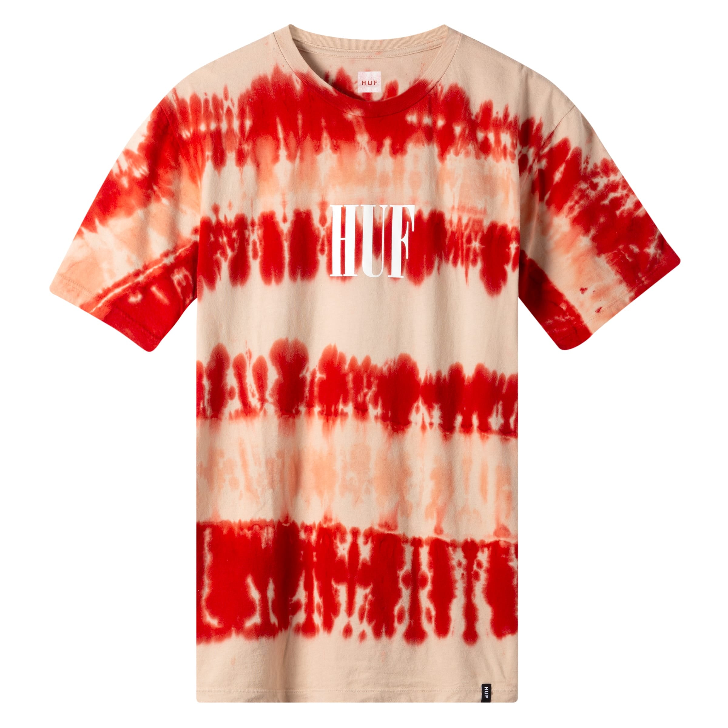 huf ts00906 horizons striped ss tee poppy