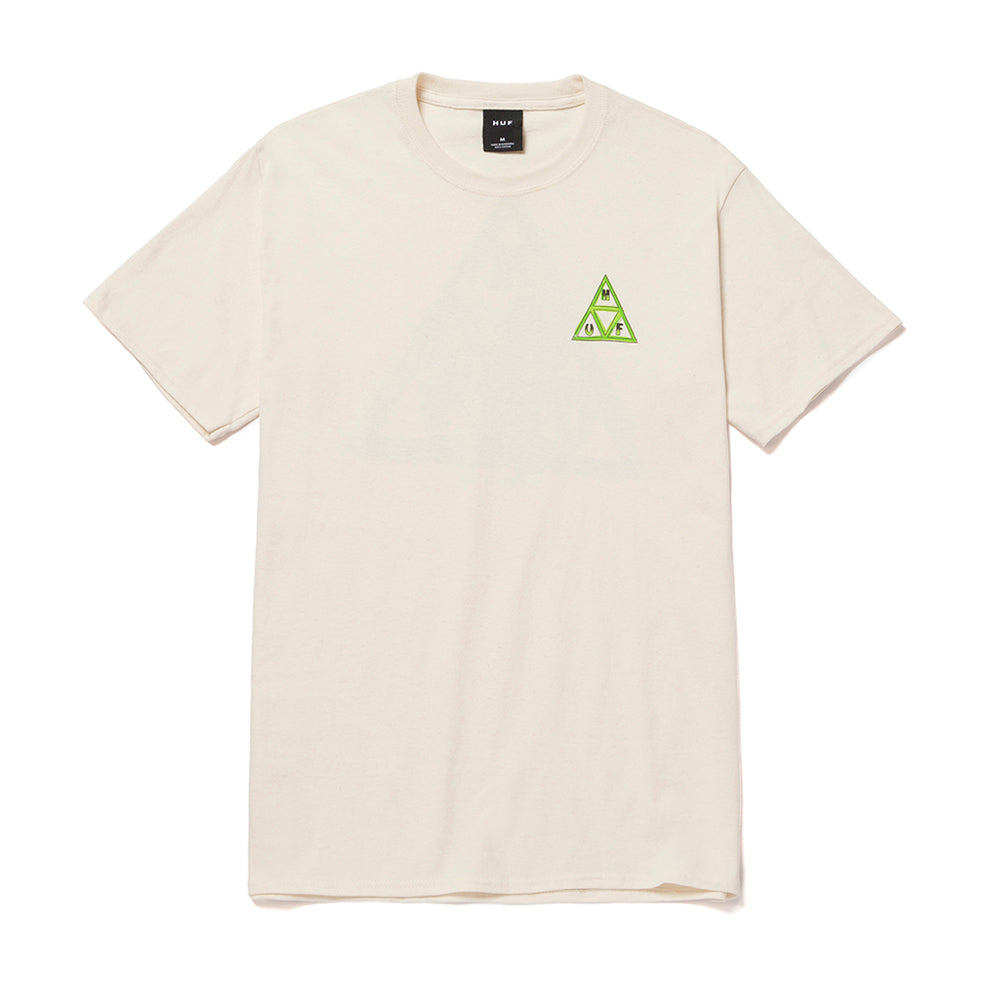 huf ts01607 green buddy triple triangle t shirt natural