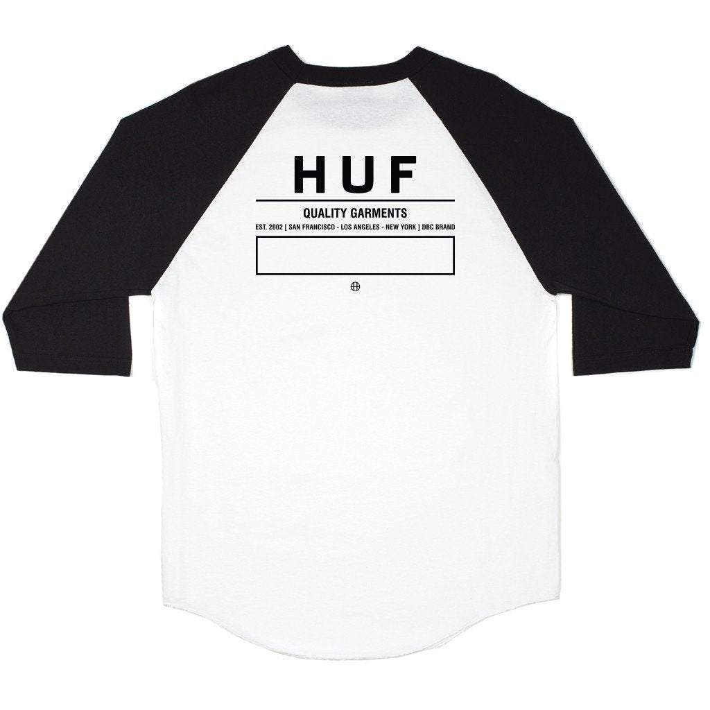 huf ts63002 base raglan blackwhite