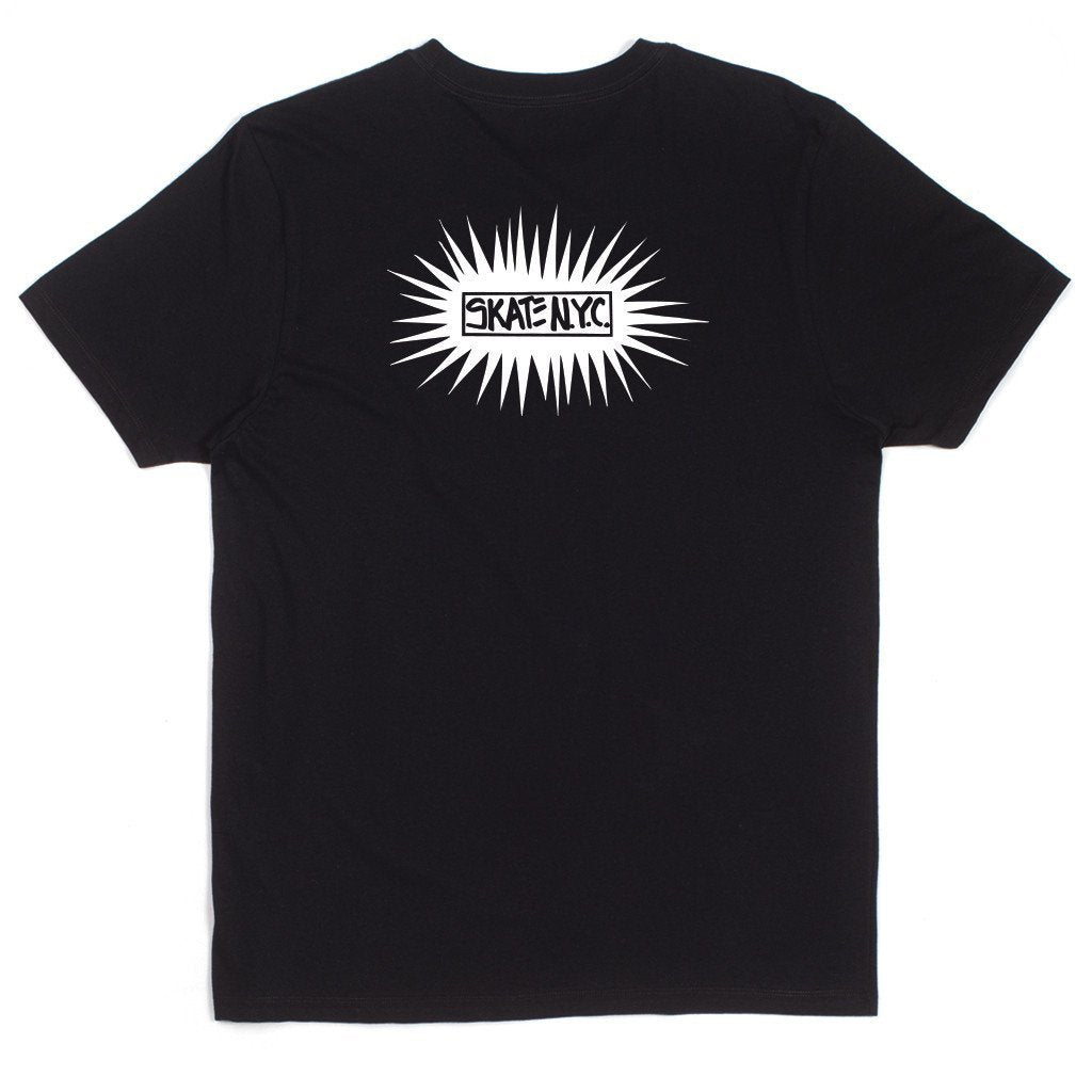 huf x skate nyc ts65l01 burst tee black