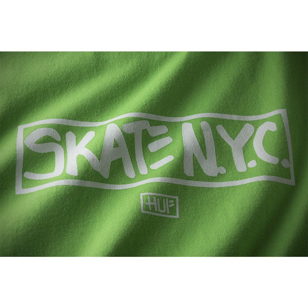 huf x skate nyc ts65l02 address tee lime