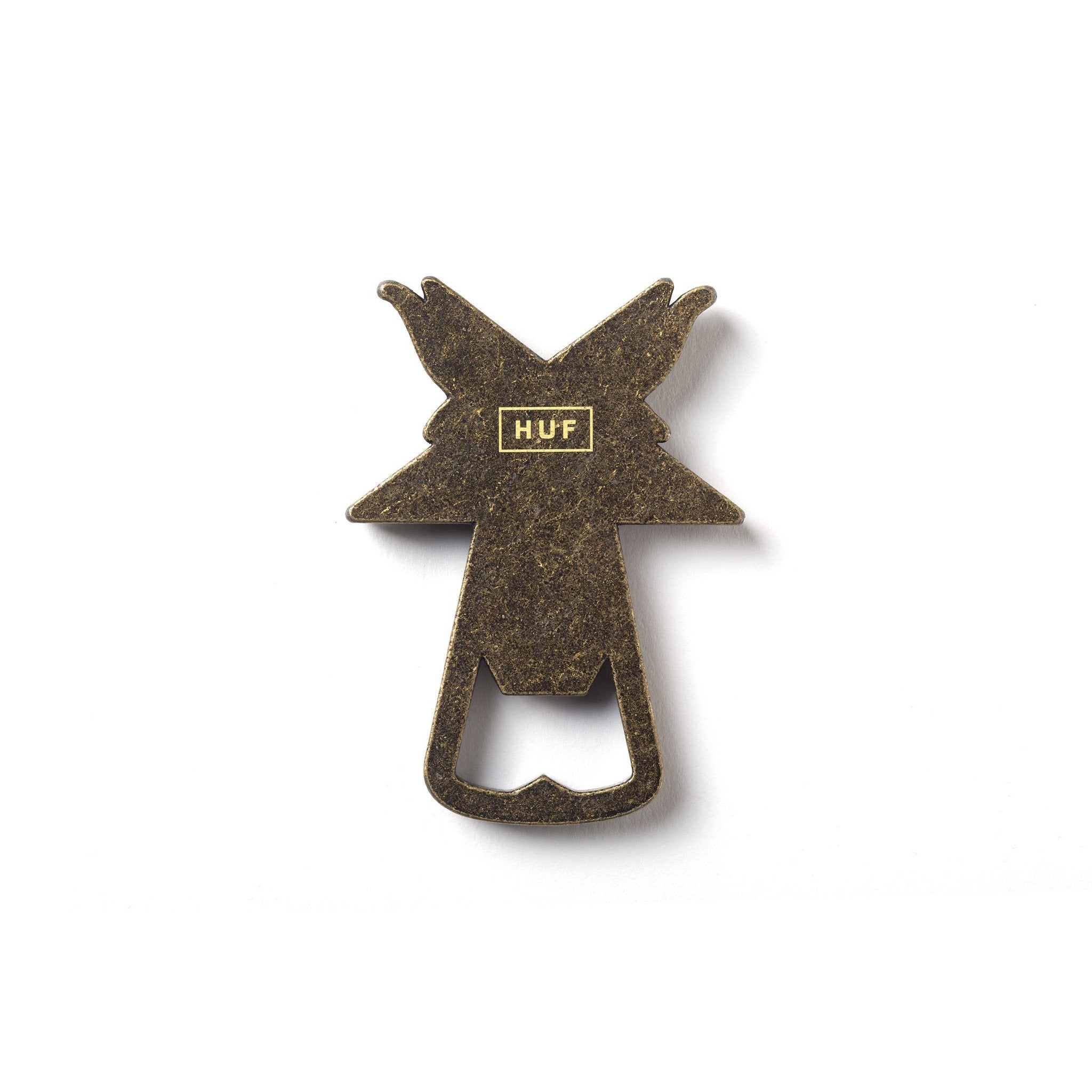 huf x thrasher ac65m06 goat bottle opener bronze