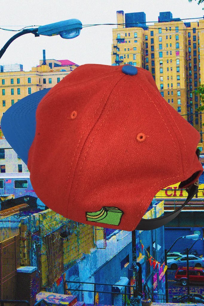 illegal civilization icsp17ht01 skateboard hat redblue