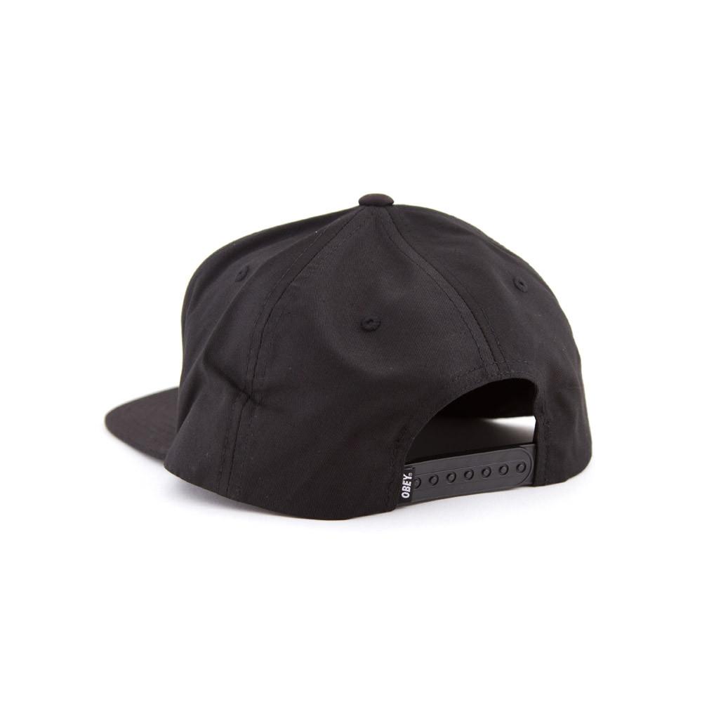 obey 100510055 worldwide seal snapback black