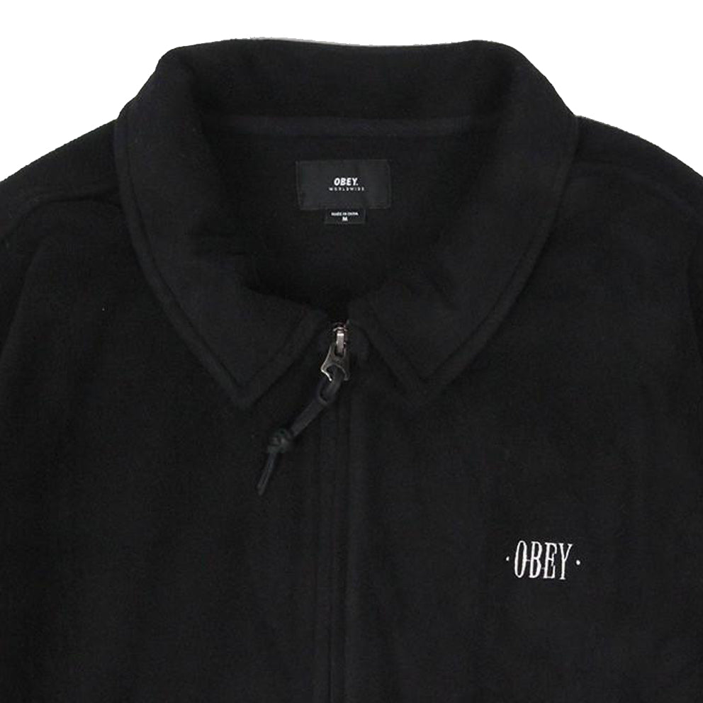 obey 111800002 lafayette fleece jacket black