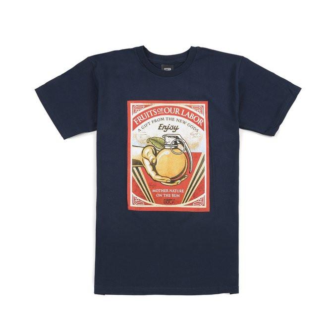 obey 163081200 fruits of our labor tee navy